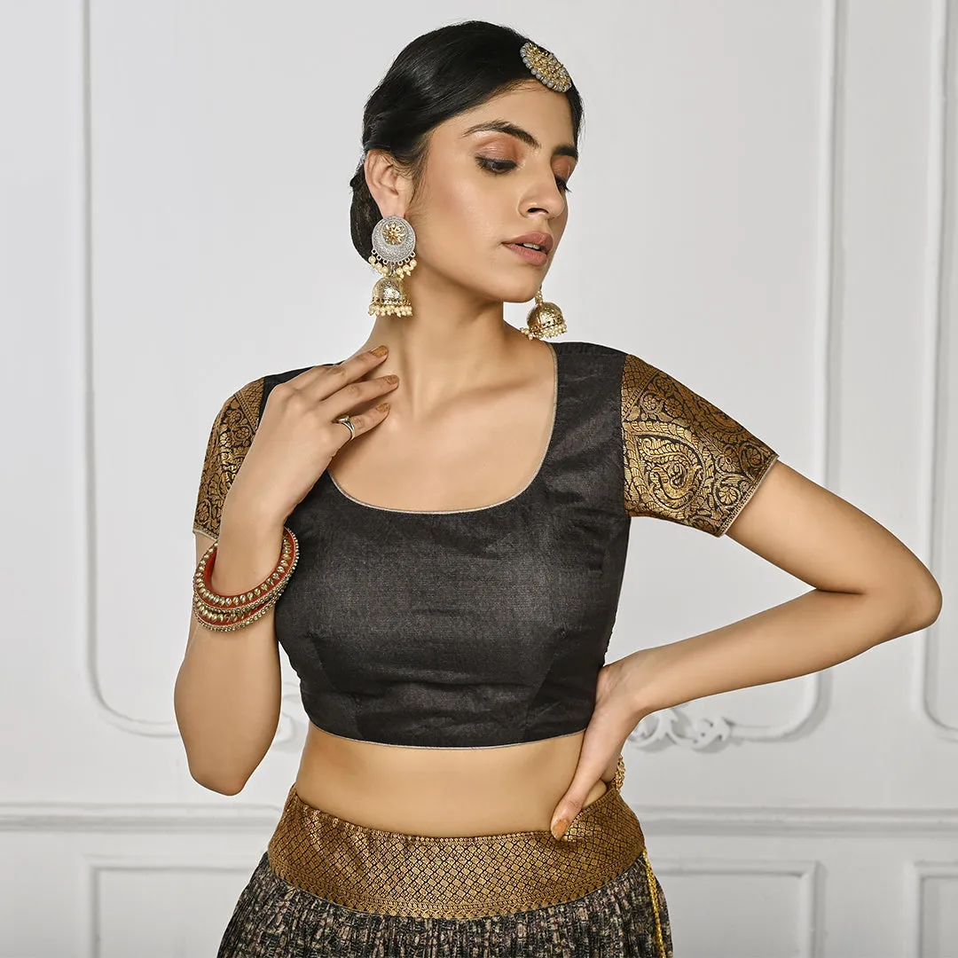 Moonlight Mirage Banarsi Lehenga Set