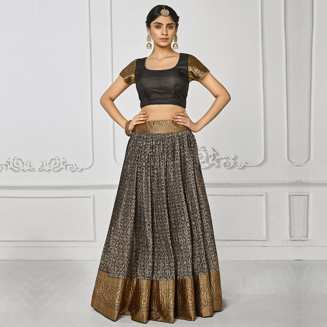 Moonlight Mirage Banarsi Lehenga Set