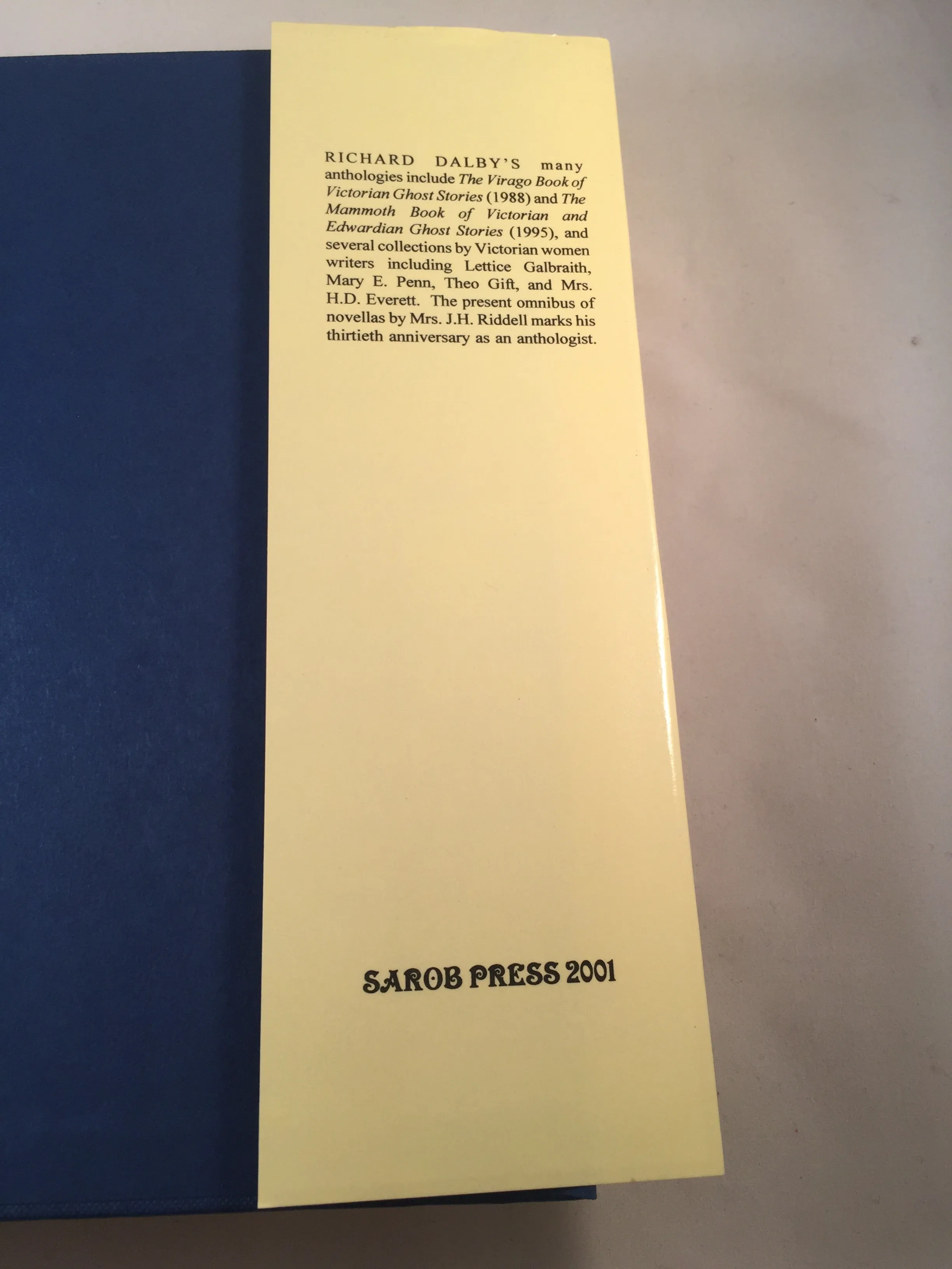 Mrs. J. H. Riddell - The Haunted River & Three Other Ghostly Novellas, Sarob Press 2001, Limited to 300 copies