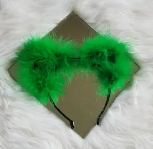 Neon & Shamrock Green Fluff Kittycorn Ears