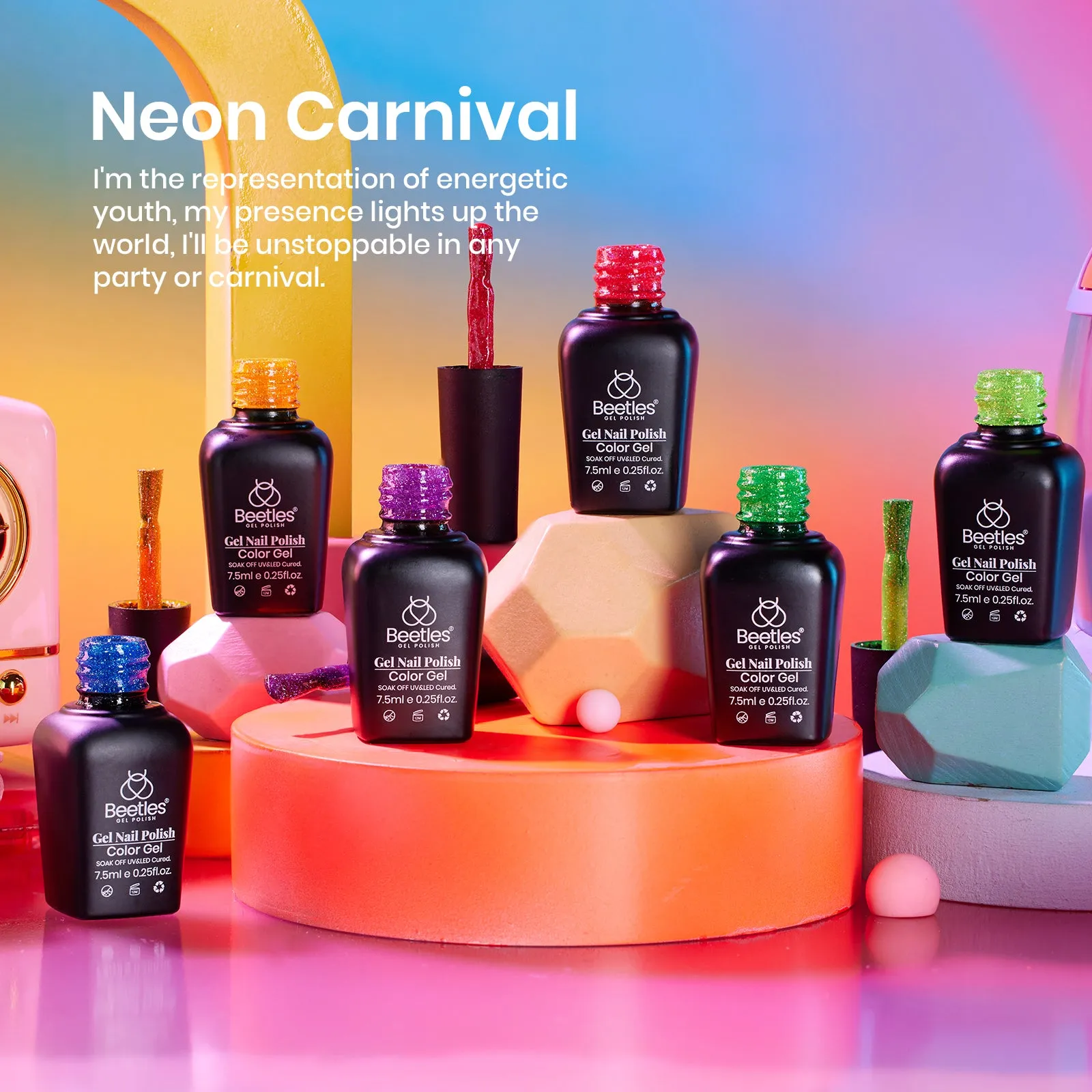 Neon Carnival | 6 Colors Gel Polish Set