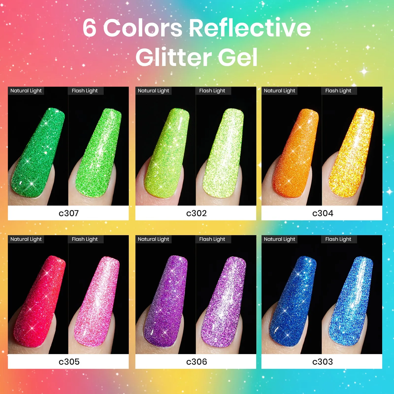 Neon Carnival | 6 Colors Gel Polish Set