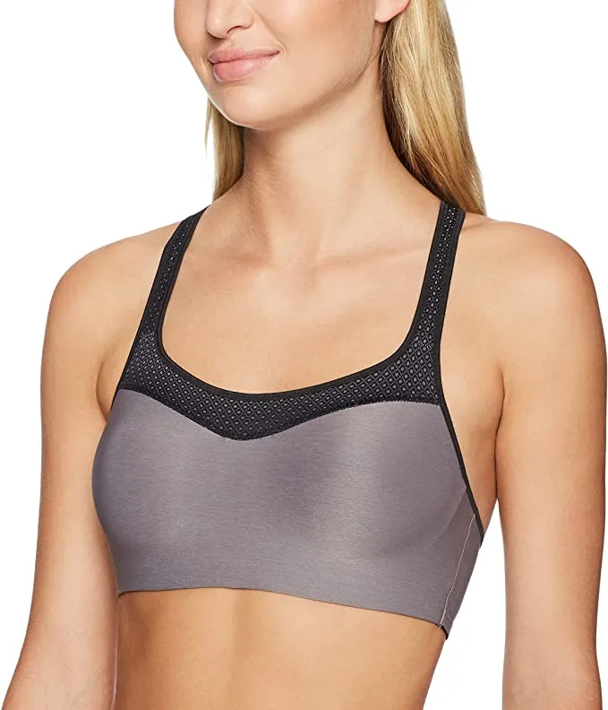New with tags! Hanes Women's Strappy Pullover with X-Temp Bra, Grey/Pink, Sz M!