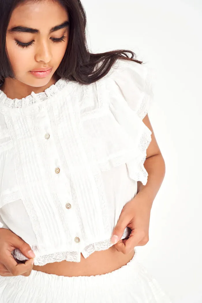 Nora Top - Antique White