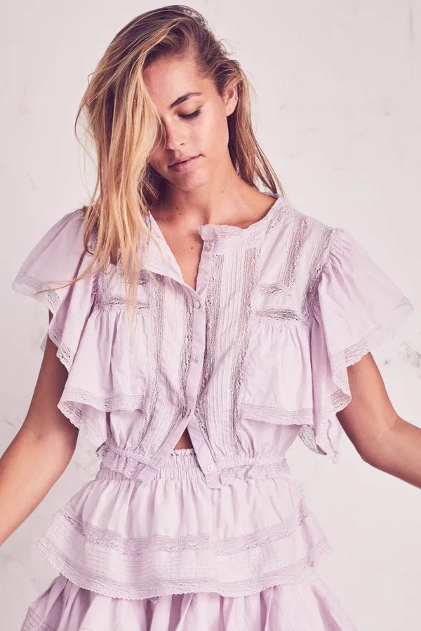 Nora Top - Lavender Creama