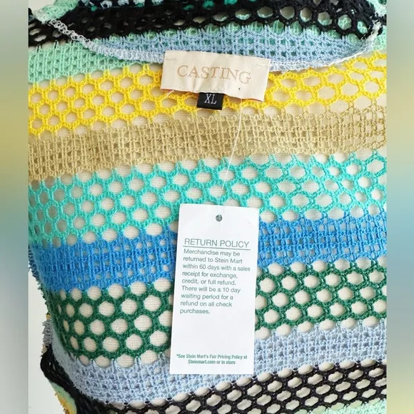 NWT CASTING | Bright Crochet Maxi Duster | XL