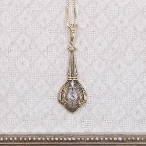Old Mine Diamond Lavaliere c1900