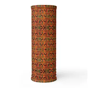 Orange Kente African Print Neck Gaiter
