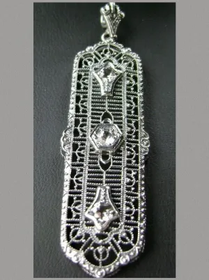 P197, 3 King Pendant, Fashionable Edwardian Jewelry Design#P197