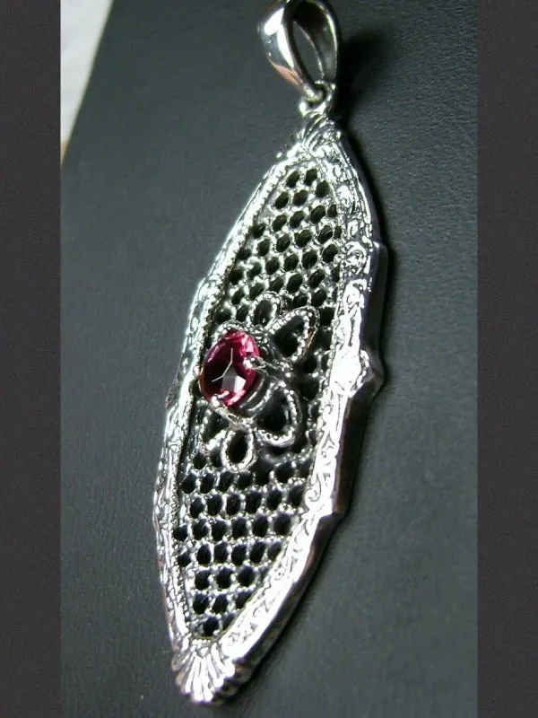 P20, Flower Star Pendant, Choice of Gemstone, Vintage-Style Necklace, Design#P20