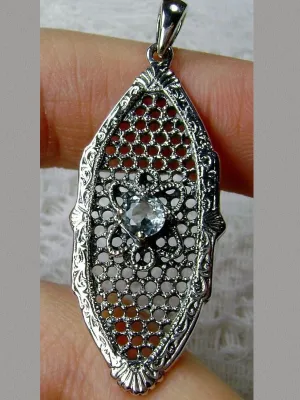 P20, Flower Star Pendant, Choice of Gemstone, Vintage-Style Necklace, Design#P20