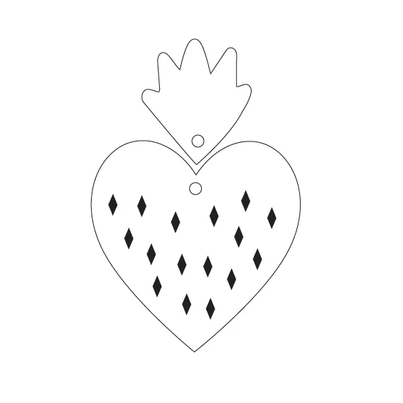 Paint Fill Fruity Hearts - TWO Pair Set