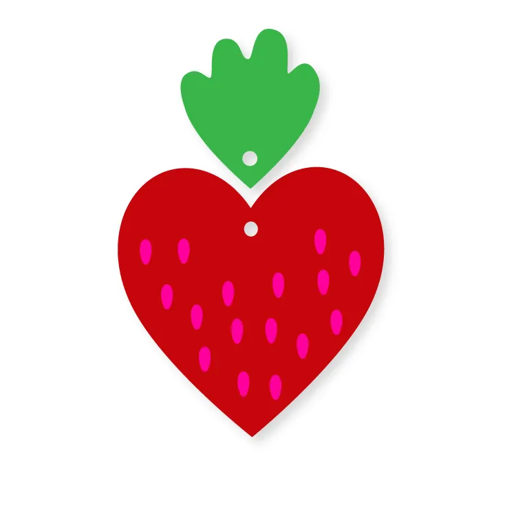 Paint Fill Fruity Hearts - TWO Pair Set