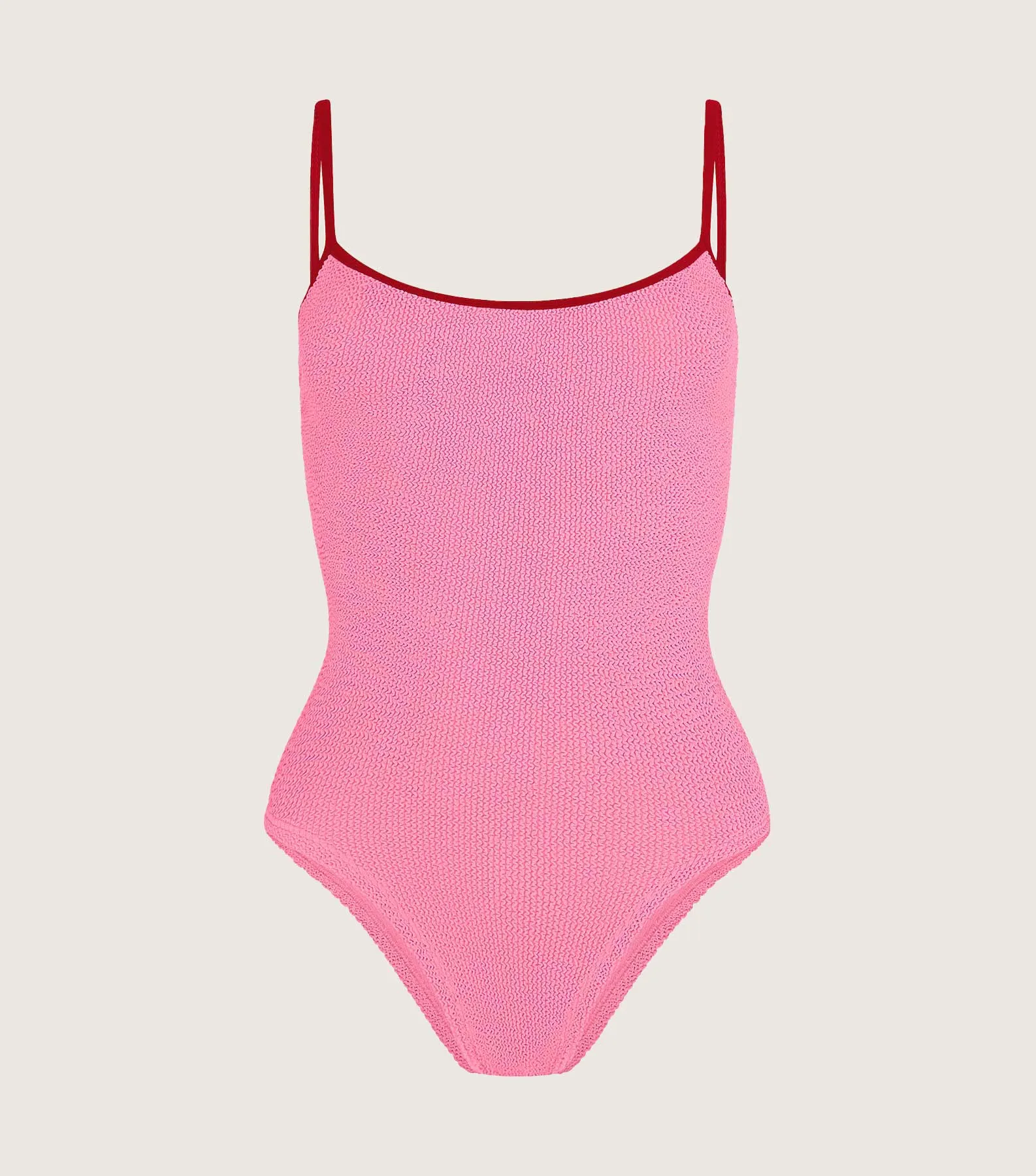 Pamela Swim Contrast - Bubblegum/Red
