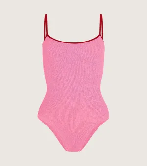 Pamela Swim Contrast - Bubblegum/Red
