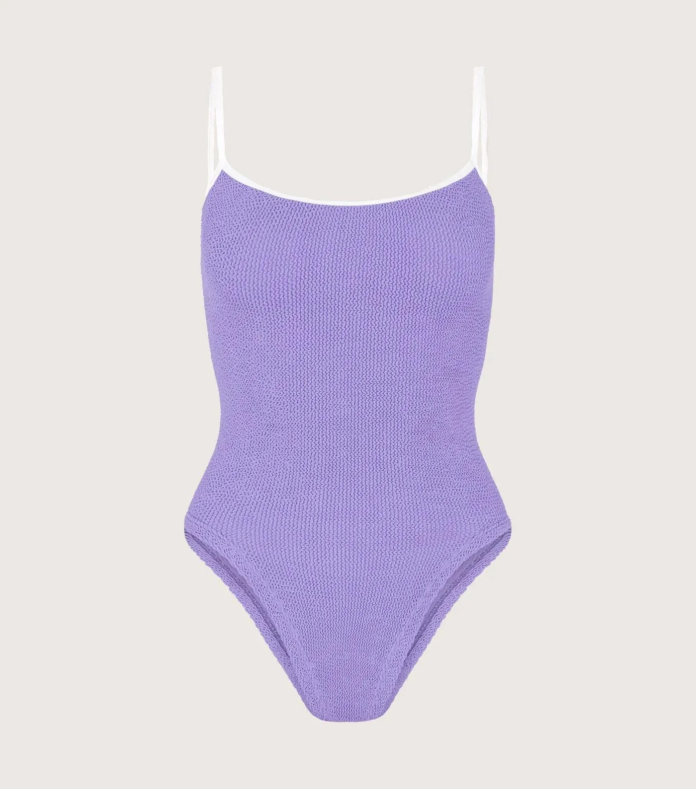 Pamela Swim Contrast - Lilac/White