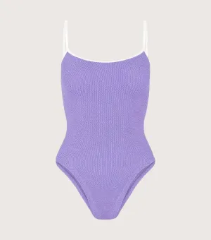 Pamela Swim Contrast - Lilac/White