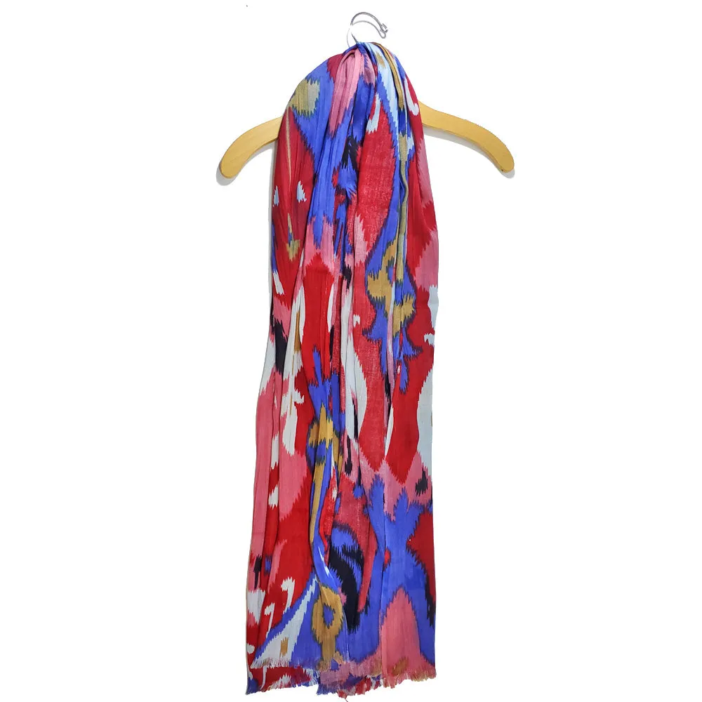 Patola Print Cotton Fabric Stole Pattern