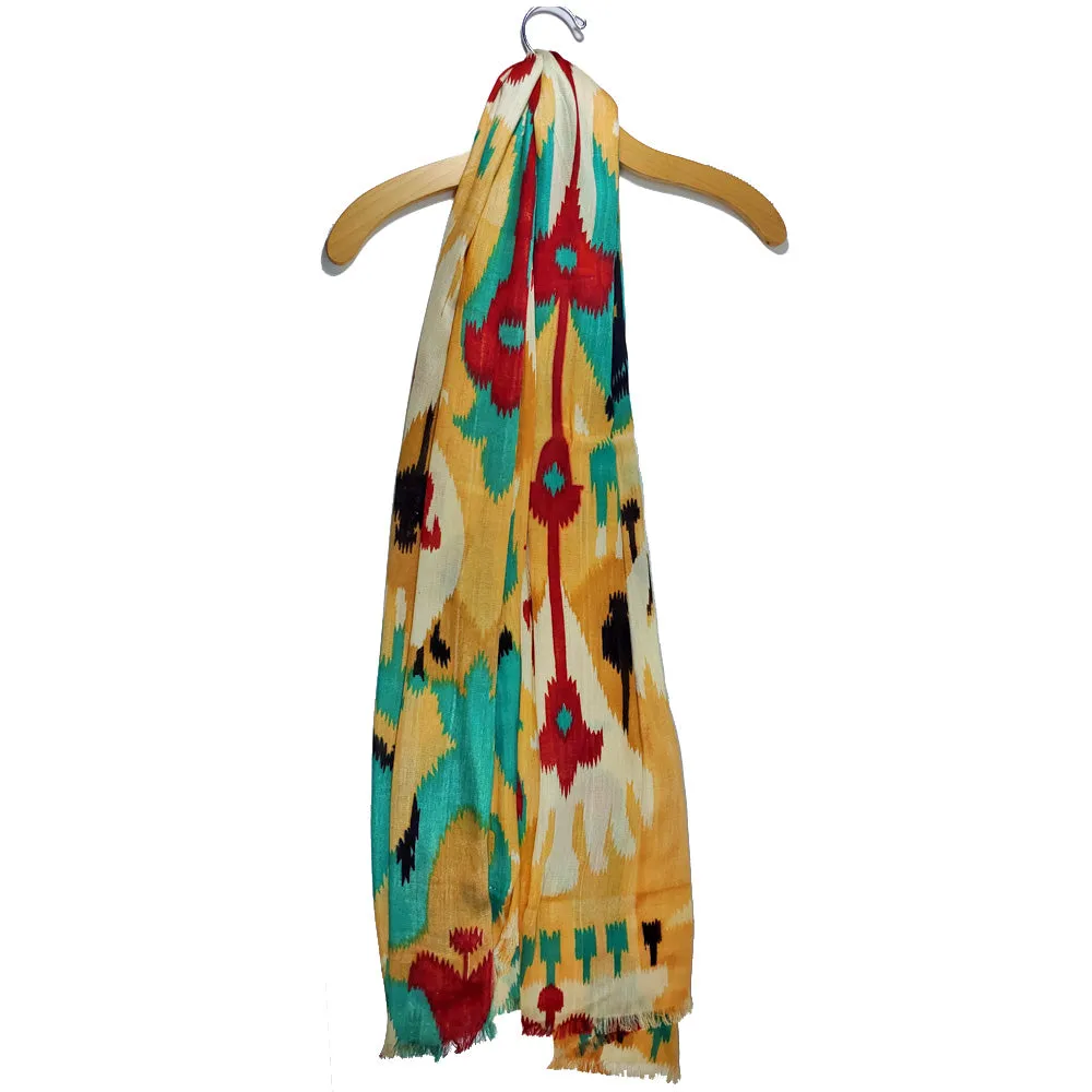Patola Print Cotton Fabric Stole Pattern