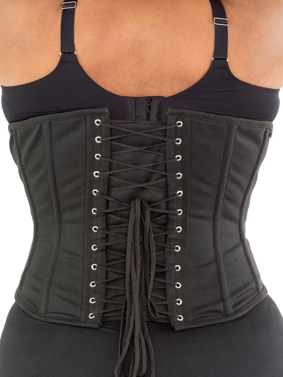 Plus Size Cotton Romantic Curve Longline Underbust Corset : CS-345