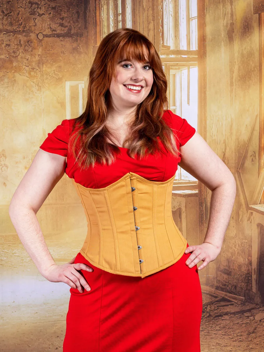 Plus Size Cotton Romantic Curve Longline Underbust Corset : CS-345