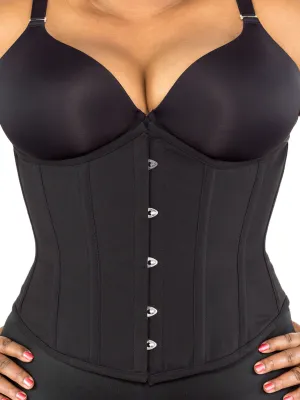 Plus Size Cotton Romantic Curve Longline Underbust Corset : CS-345