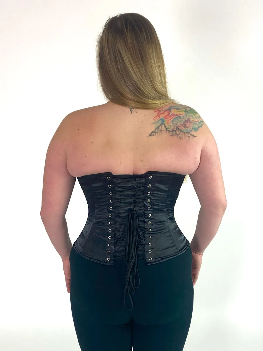 Plus Size Satin Romantic Curve Longline Overbust Corset : CS-530
