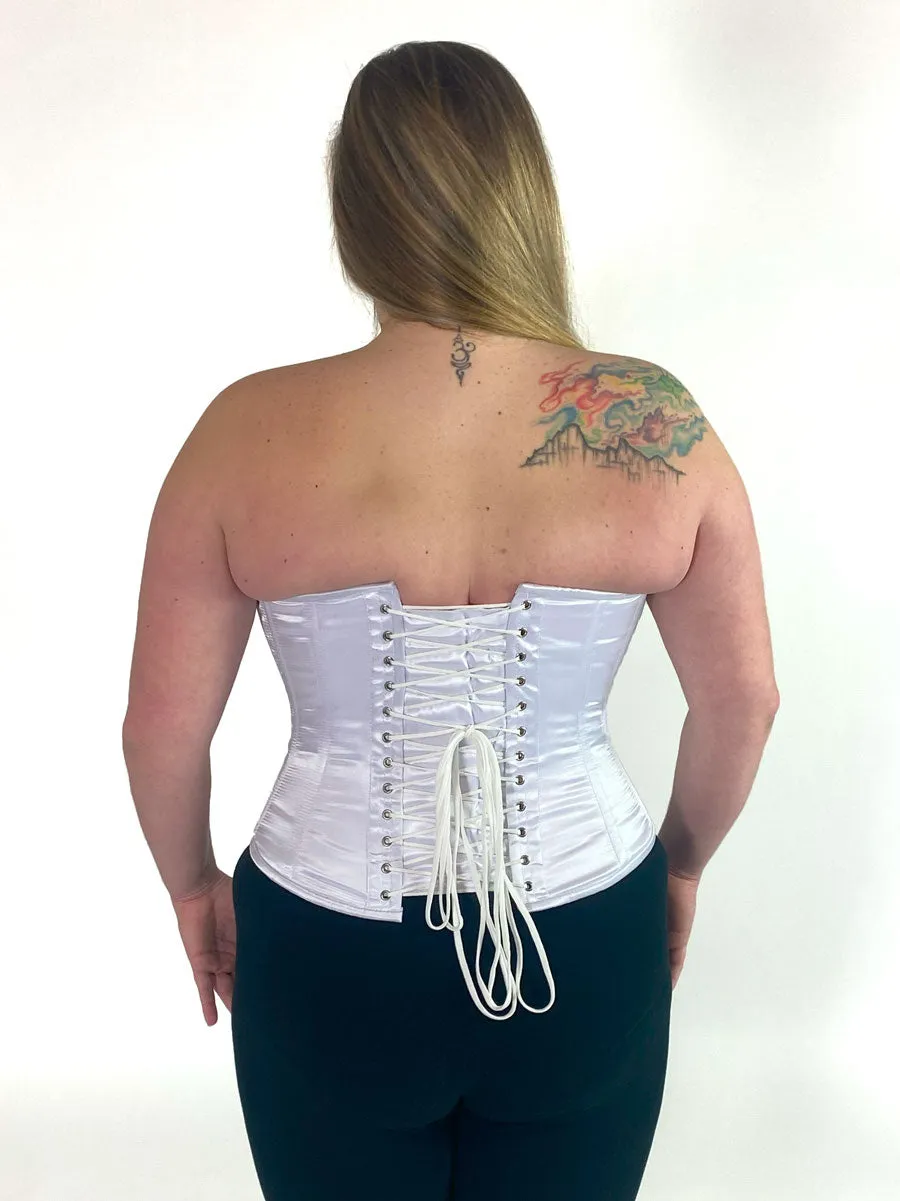 Plus Size Satin Romantic Curve Longline Overbust Corset : CS-530