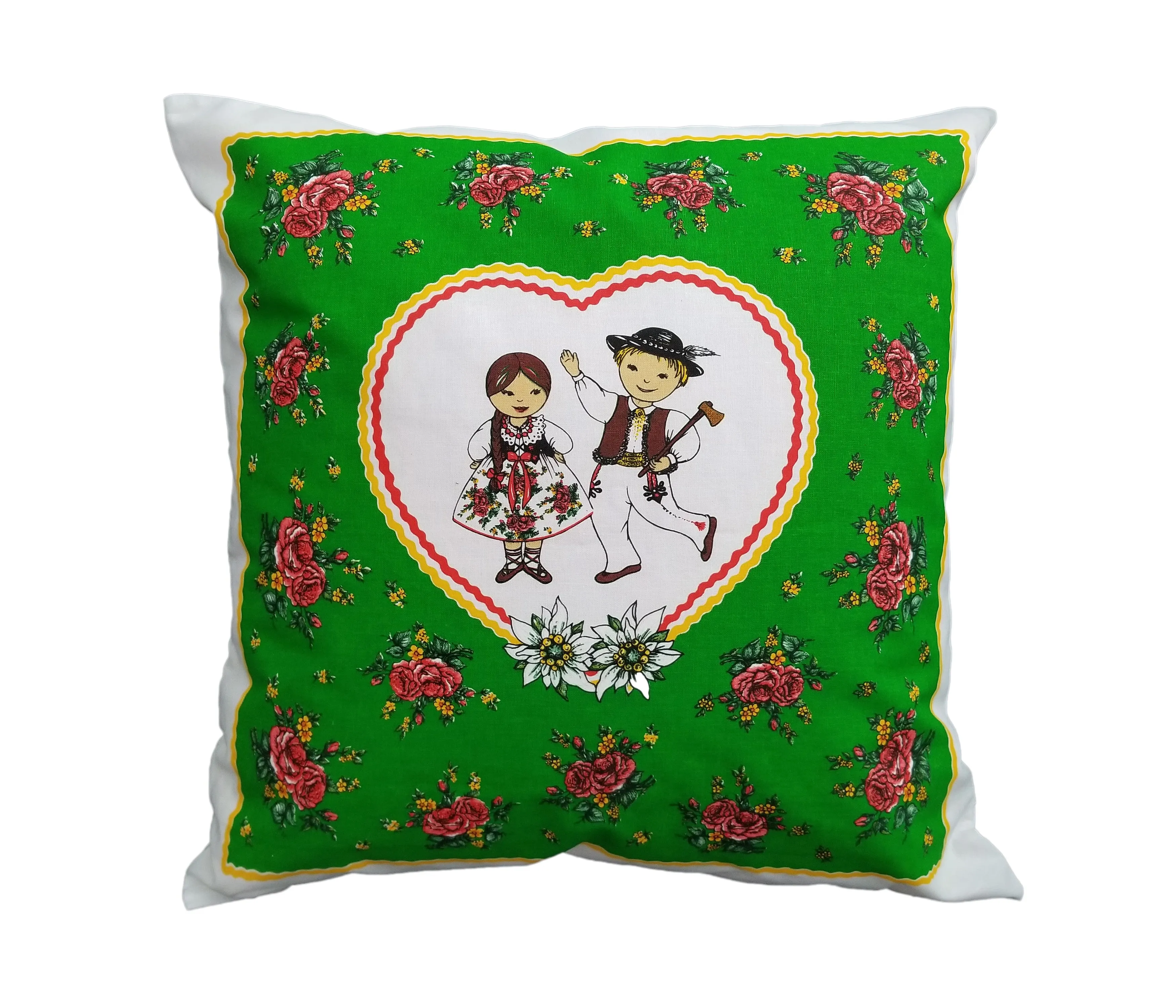 Polish Highlanders Folk Art Accent Pillow Case