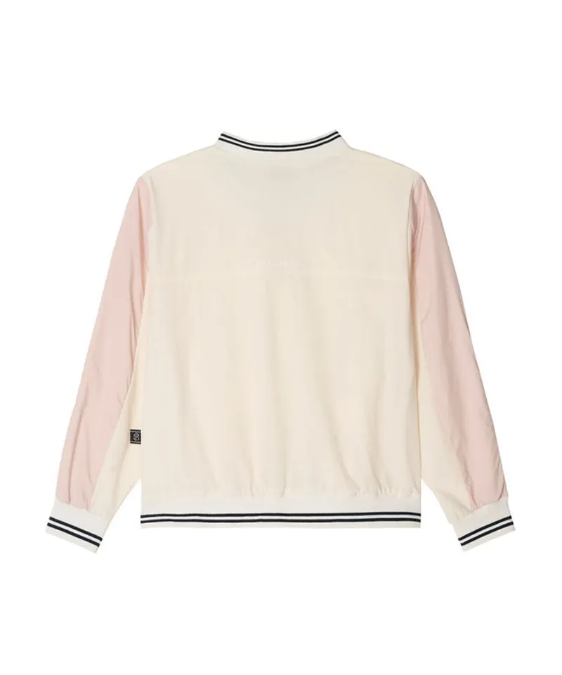 POSHERD Wind Block Stretch Pocket Anorak - Cream (Mesh)