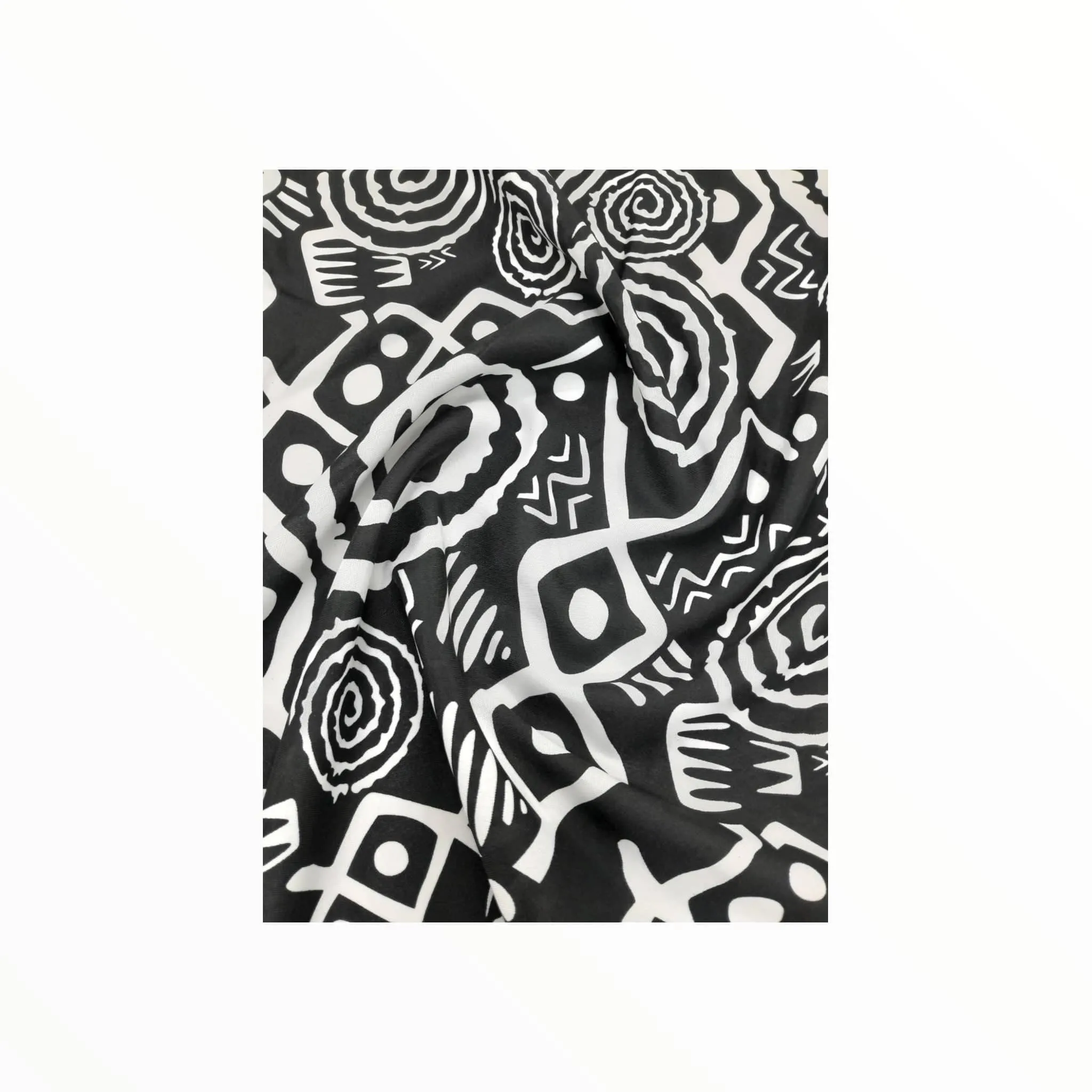 Printed Mini Matt Ethnic Print Design 18 Collection 140 cm