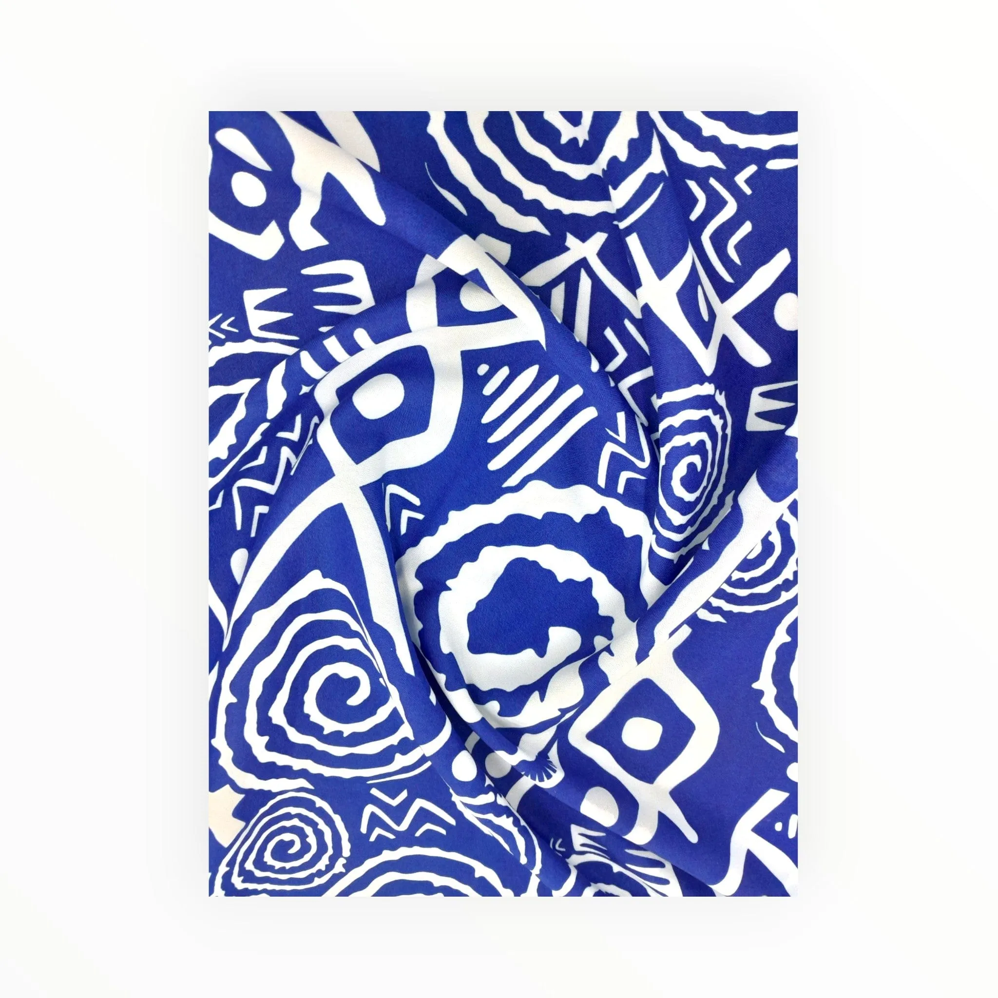 Printed Mini Matt Ethnic Print Design 18 Collection 140 cm
