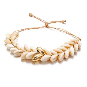 Pukka Shell & 18K Gold-Plated Adjustable Bracelet