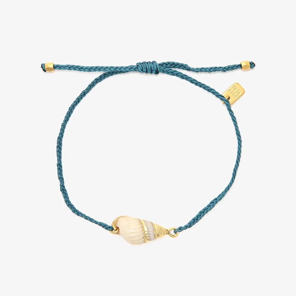 PURA VIDA BEACHSIDE BLUE SEASHELL CHARM BRACELET