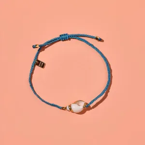 PURA VIDA BEACHSIDE BLUE SEASHELL CHARM BRACELET