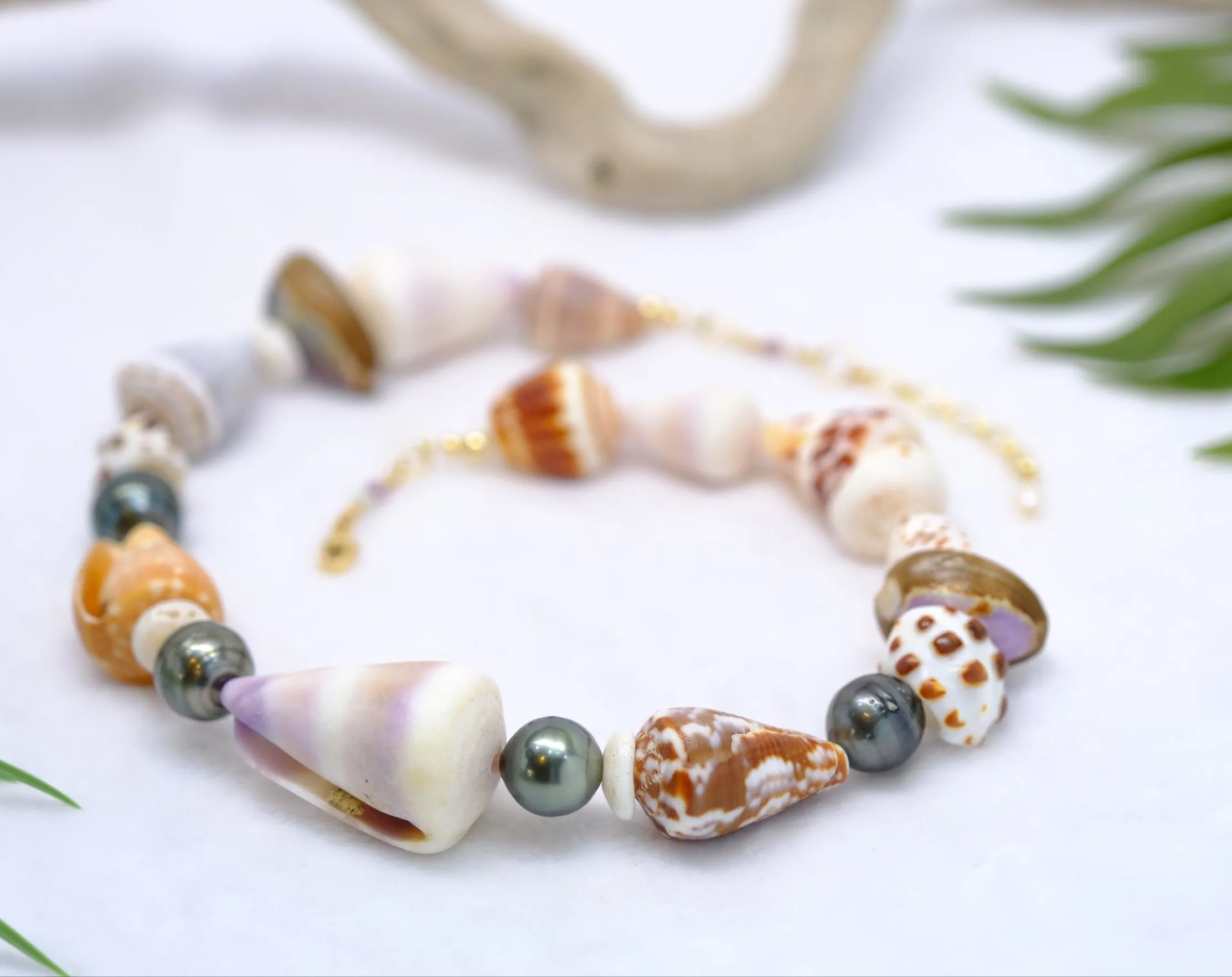 Rainbow Shell Necklace