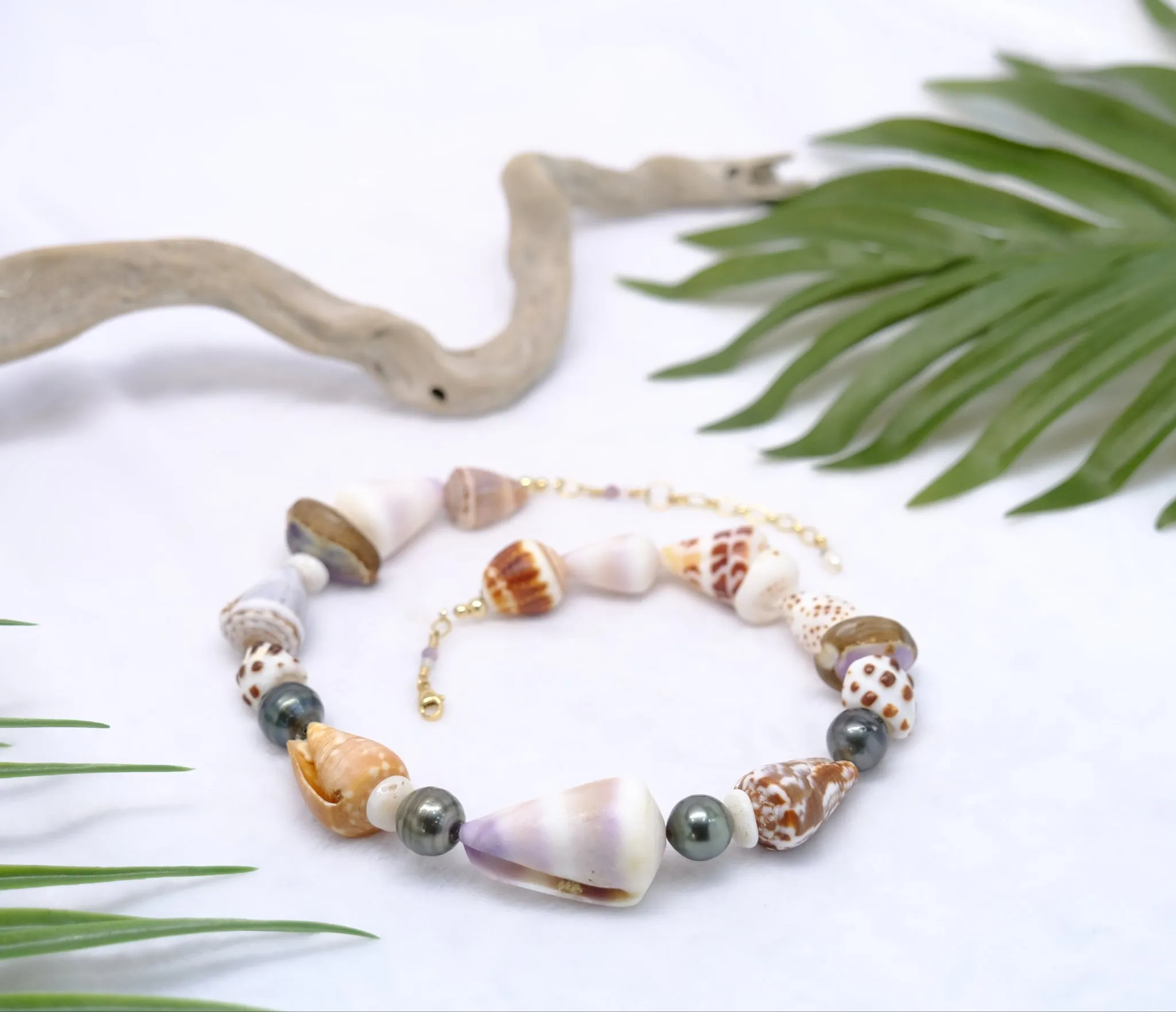 Rainbow Shell Necklace
