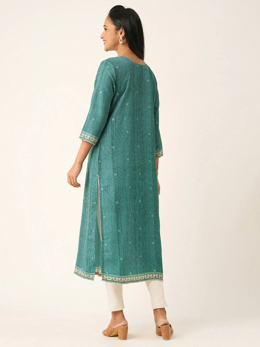 RamaGreen Comfort Fit Cotton Kurta for Women Online - Zola