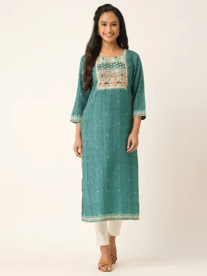 RamaGreen Comfort Fit Cotton Kurta for Women Online - Zola