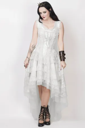 Rayyan Custom Made Victorian Inspired White Corset Dress