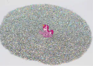Razzle Dazzle Disco Ball Glitter- Silver Cosmetic Craft Glitter for Epoxy Resin, Nail Sequins Iridescent Flakes, Body, Face, Hair, Glitter Slime Making, Decoration Cards, Holographic