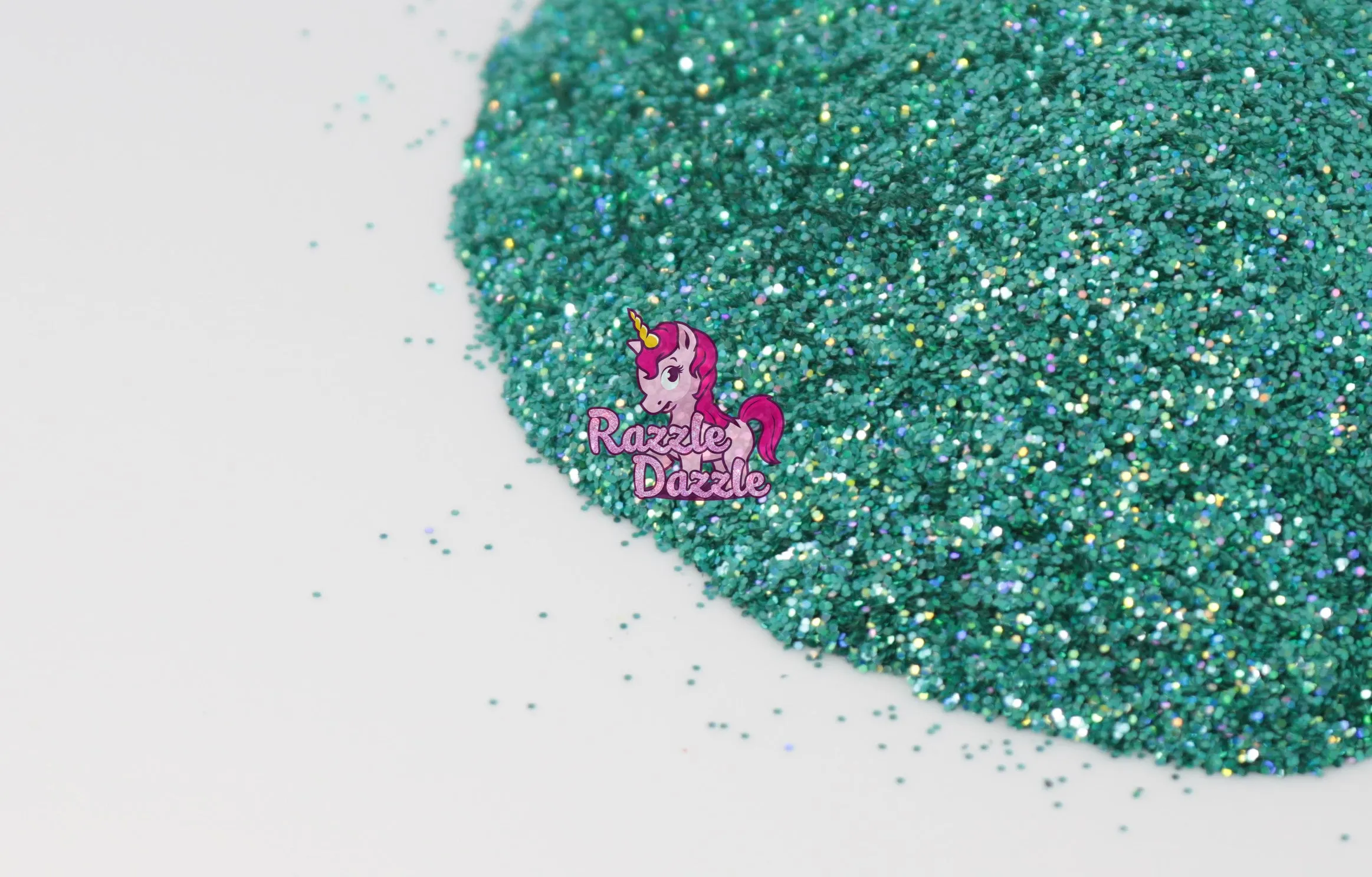 Razzle Dazzle Sea Green Glitter- Cosmetic Craft Glitter for Epoxy Resin, Nail Sequins Iridescent Flakes, Body, Face, Hair, Glitter Slime Making, Decoration Wedding Card