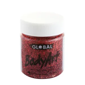 Red Glitter Face and Body Paint