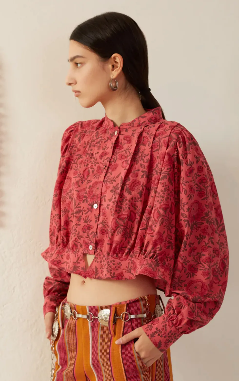 Rhiannon Raspberry Blouse