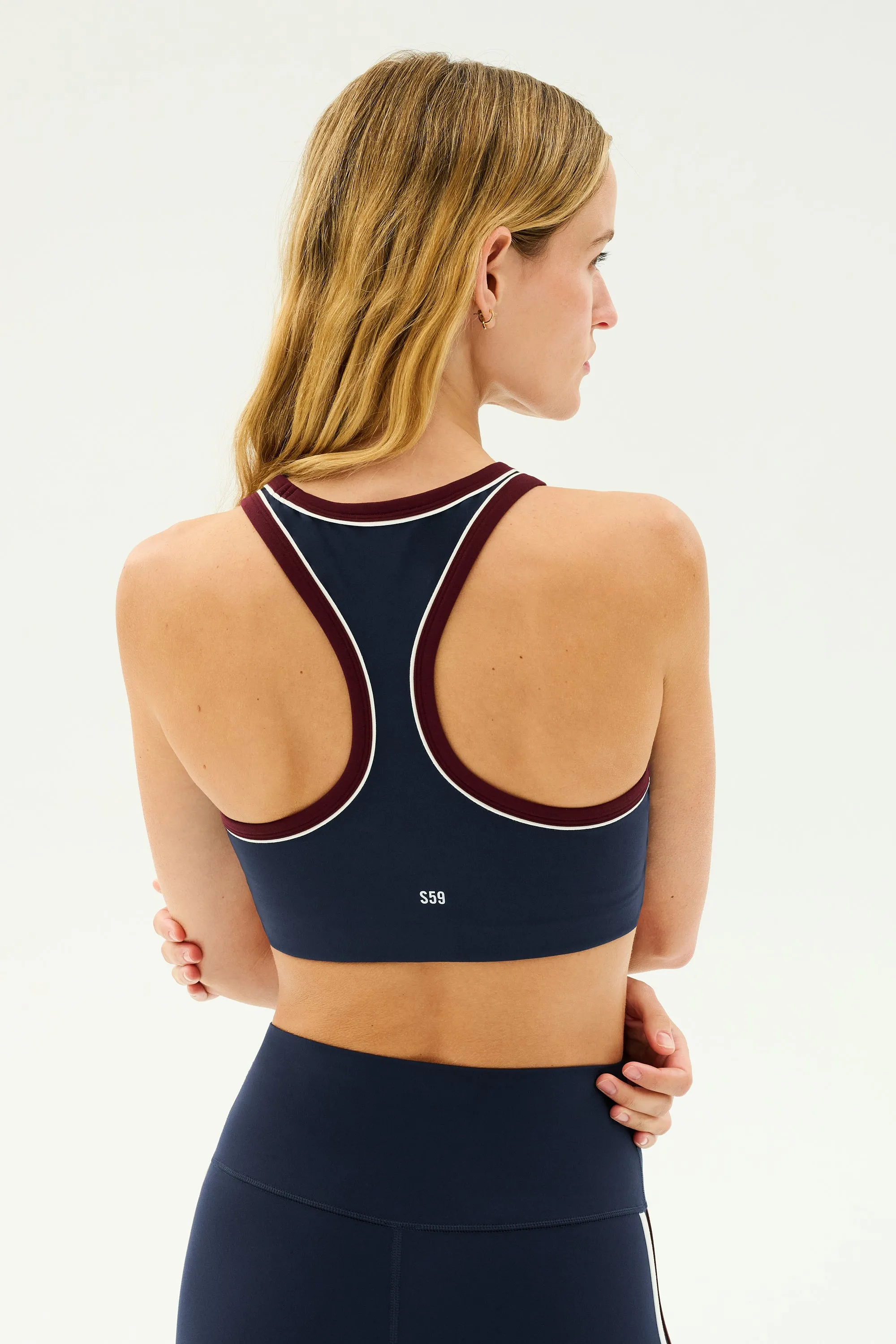 Robbie Airweight Bra - Indigo/Dark Cherry