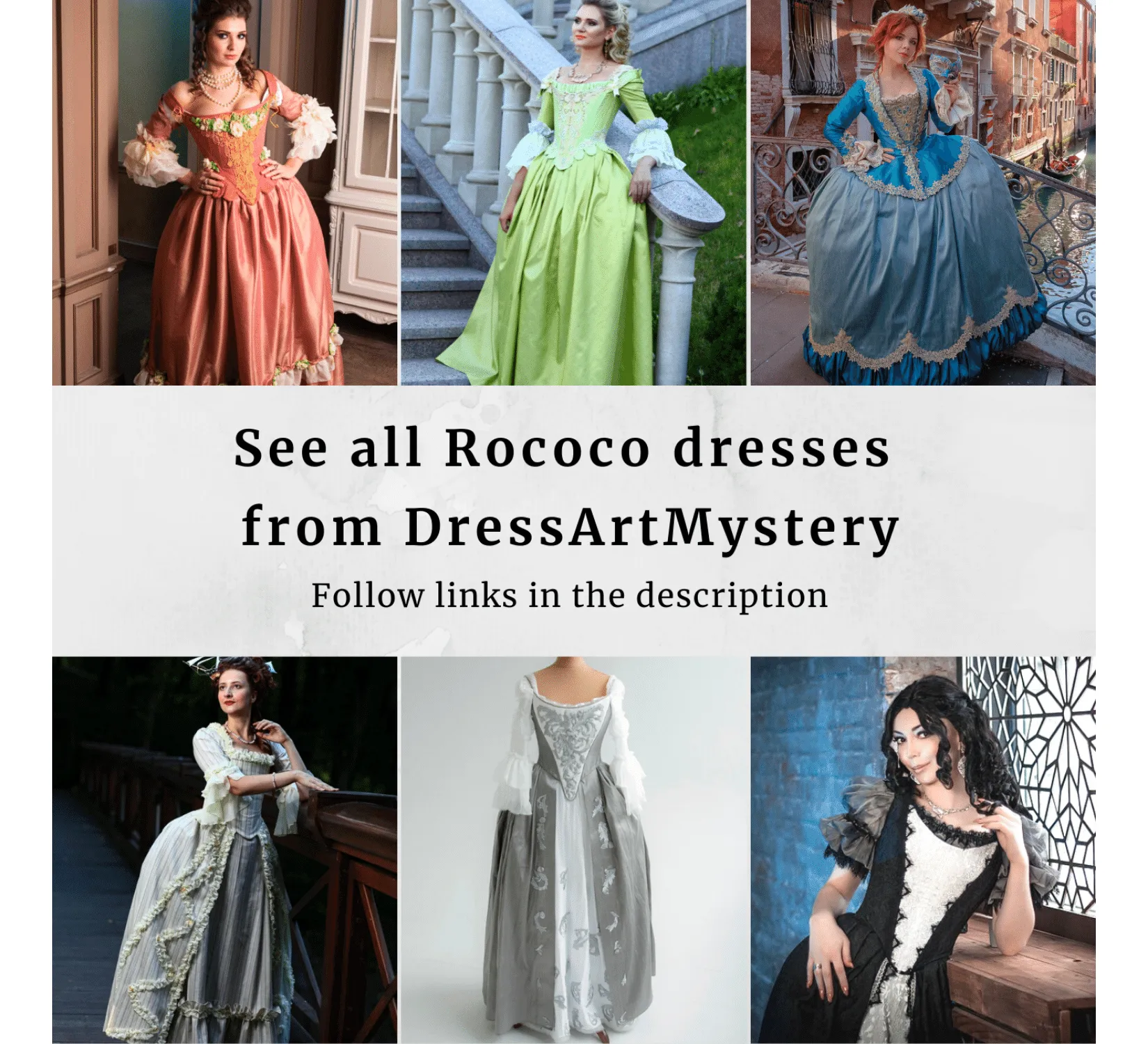 Rococo Revival blue cotton jacquard dress