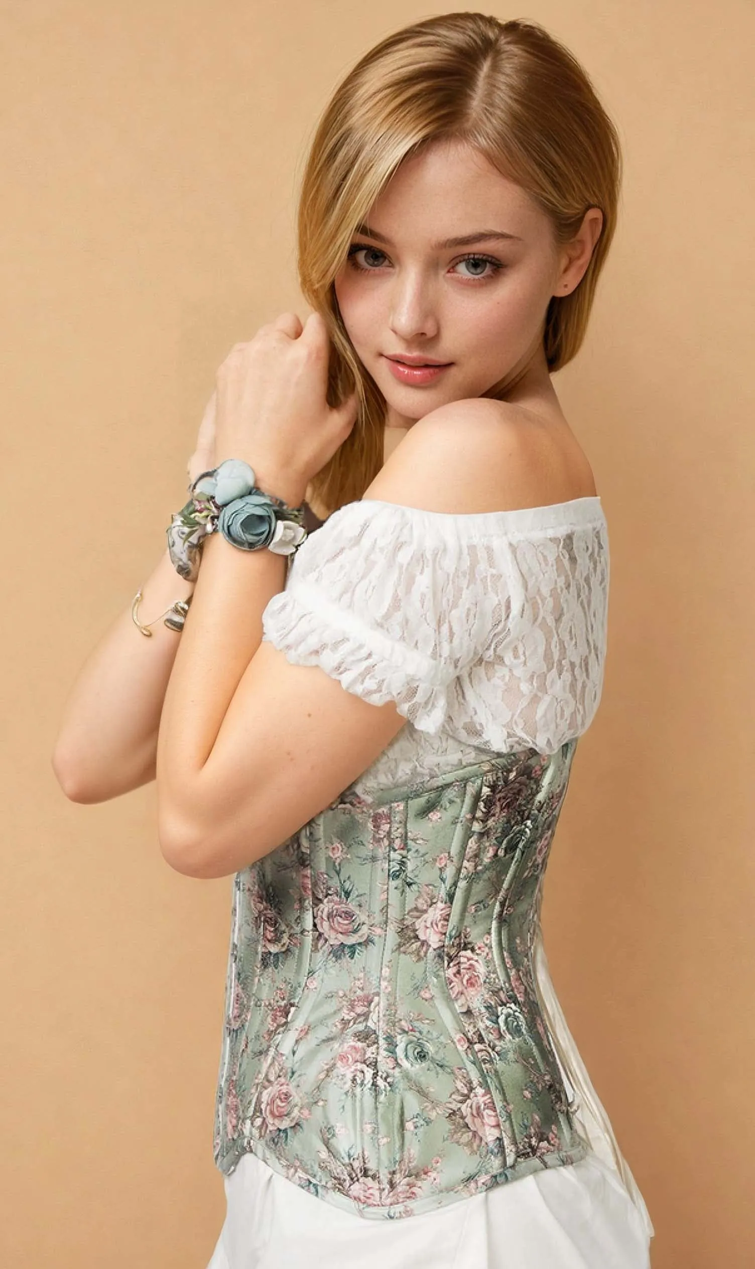 Ryleigh Victorian Inspired Curvy Waist Training Corset