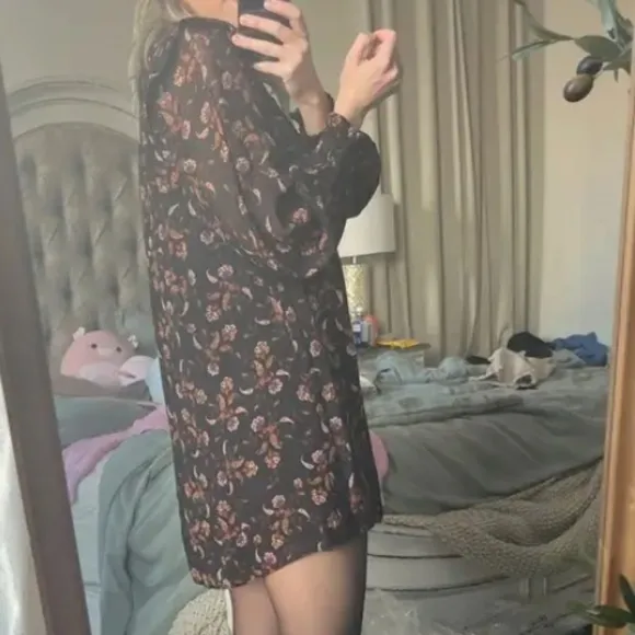 Sanctuary Printed Run Wild Shift Mini Dress Boho 10