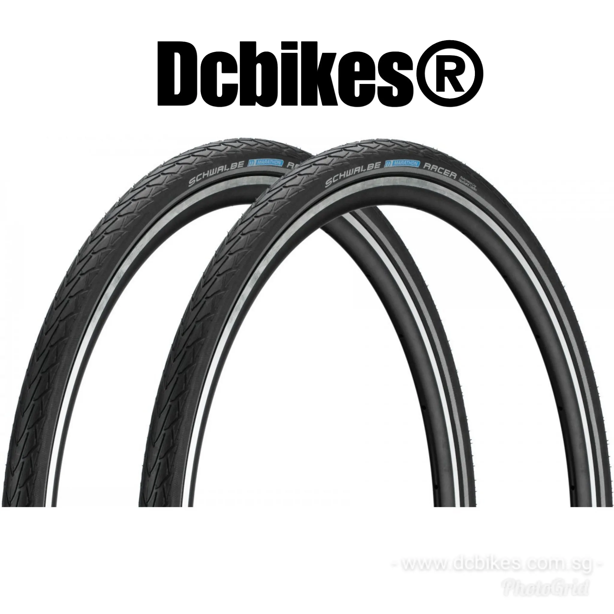 Schwalbe 700c X 30c Marathon Racer 28 X 1.2 RaceGuard Wired Tyres