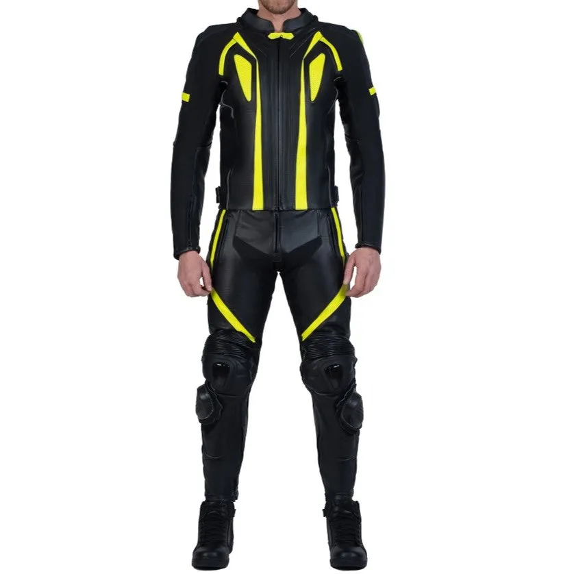Scorpio Light-reflective Black Motorcycle Racing Leather Pants